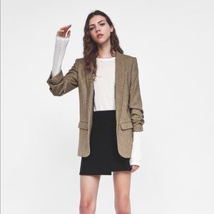 Zara Herringbone Blazer